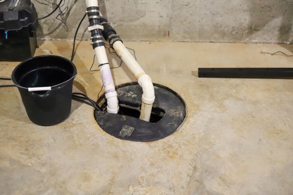Basement Drainage Installation in Menomonee Falls