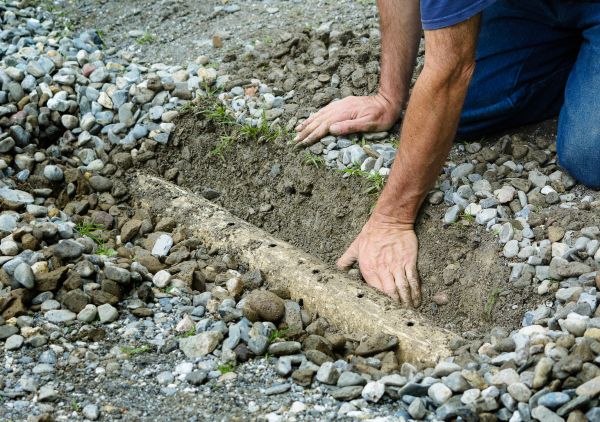 French Ditch Installation in Menomonee Falls